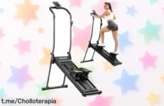 Impresionante stepper plegable HXDERGO con pantalla LCD: ¡super chollo para quemar grasa rápido en casa y sentirte más fuerte! Aprovecha el precio rebajado antes de que se acabe.