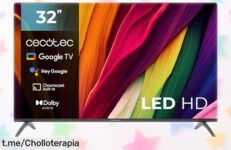 Impresionante televisor LED de 32 pulgadas Cecotec Smart TV ALH40032S: entretenimiento alucinante con diseño sin marcos y sonido Dolby, ¡aprovéchalo ya antes de que desaparezca!