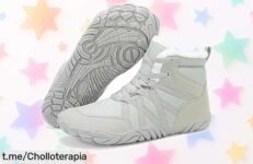 Impresionantes botines de invierno Mishansha Barefoot, con suela antideslizante y protección total contra el frío; ¡aprovecha este precio rebajado y abraza el calor al instante!