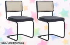 Impresionantes sillas de comedor estilo nórdico BenyLed con diseño flotante y acabados elegantes. ¡Aprovecha el precio rebajado y transforma tu hogar ya!