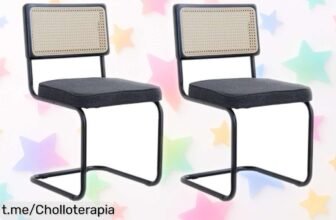 Impresionantes sillas de comedor estilo nórdico BenyLed con diseño flotante y acabados elegantes. ¡Aprovecha el precio rebajado y transforma tu hogar ya!