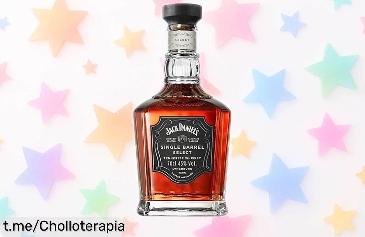 Increíble Whiskey Tennessee Jack Daniel’s Single Barrel Select 700ml a precio rebajado que no volverás a ver, perfecto para esos momentos únicos y especiales que mereces disfrutar hoy.