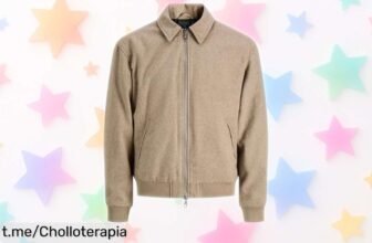 Increíble bomber jacket Jack & Jones Jcocover en color crudo, con rebaja de precio y un estilo juvenil que hará que brilles en cualquier plan casual ¡No te lo pierdas!