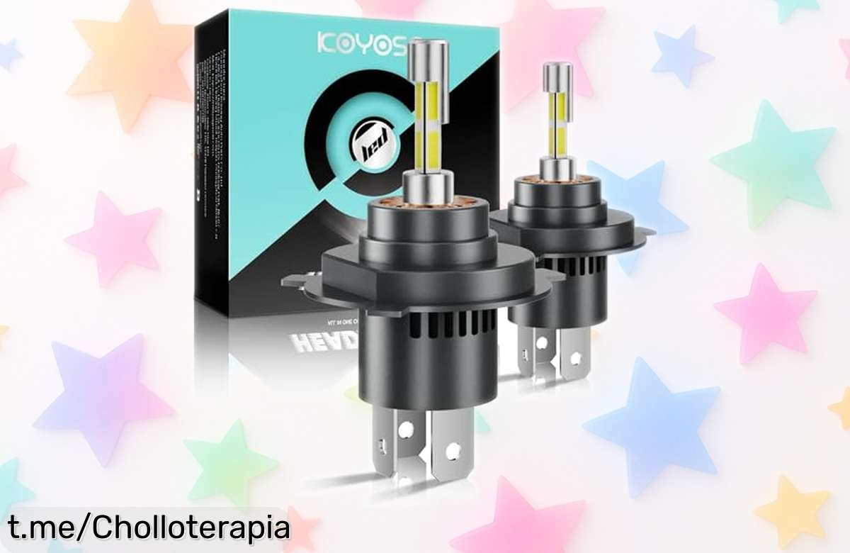 Increíble bombilla LED H4 para coche que ilumina sin cegar; mejor visibilidad y fácil instalación, ¡no dejes pasar este ofertón que transforma tus noches al volante!