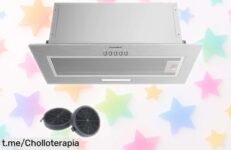 Increíble campana extractora empotrable Comfee, con succión potente y diseño moderno a precio rebajado; ¡da un toque gourmet a tu cocina antes de que se agote!