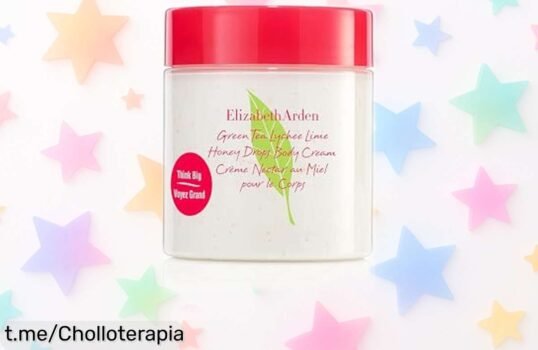 Increíble crema corporal Elizabeth Arden con miel y té verde, ¡ahora a un precio rebajado! Hidratación intensa que revitaliza tu piel y llena de alegría tus días. ¡No te quedes sin ella!