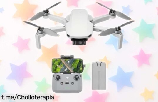 Increíble dron DJI Mini 4K UHD, ligero y estable con hasta 31 min de vuelo; ahora rebajado a precio muy bajo. ¡Haz que tus recuerdos vuelen alto y no te quedes sin él!