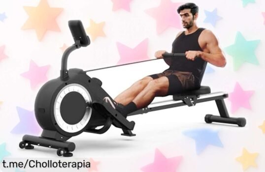 Increíble máquina de remo plegable con 16 niveles de resistencia y monitor LCD ¡Súper silencio, el mejor precio rebajado! Aprovecha esta oferta limitada y siente la fuerza en casa.