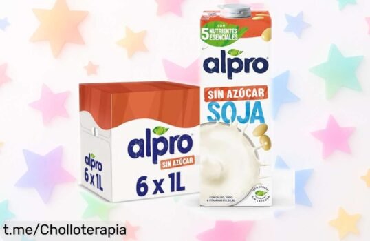 Increíble pack de 6 bebidas vegetales Alpro sin azúcar, precios rebajados que impresionan; cuida tu salud y siéntete ligero cada día, ¡aprovéchalo antes de que se agote!