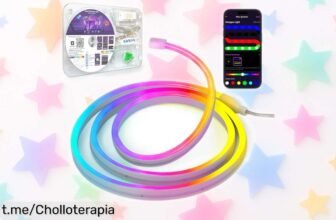 Increíble tira LED neón Kangtaixin de 1m con colores vibrantes y música integrada a precio rebajado, ¡aprovéchate ya de este ofertón que iluminará tus fiestas!