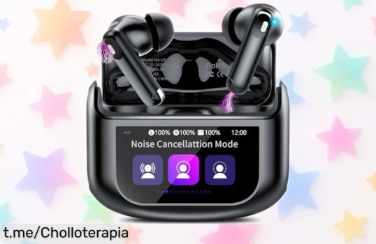 Increíbles auriculares inalámbricos Bluetooth con cancelación de ruido ANC, ¡rebajados por tiempo limitado para que disfrutes tu música sin distracciones ya!