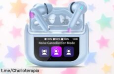 Increíbles auriculares inalámbricos Thunelec con pantalla táctil celeste a precio rebajado, vive la música sin límites y disfruta cada momento como nunca antes.