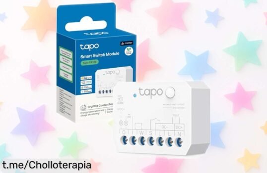 Interruptor inteligente Tapo S110E que controla tu casa desde el móvil y la voz, ¡ahora a precio rebajado! Aprovecha esta oferta limitada y haz de tu hogar un lugar más conectado.