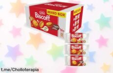 Irresistible paquete de 16 galletas sándwich Lotus Biscoff con 3 sabores espectaculares a precio rebajado, ¡no te las puedes perder! Corre que vuelan y date un capricho único.
