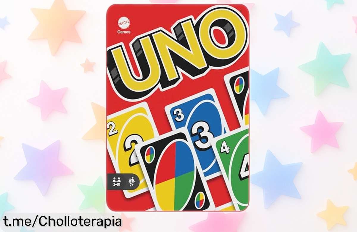 Juego de cartas UNO Mattel HGB63 en lata, ¡diversión para 10! Con símbolos inclusivos y precio rebajadísimo, no te lo pierdas. Haz que la risa sea parte del juego hoy mismo.