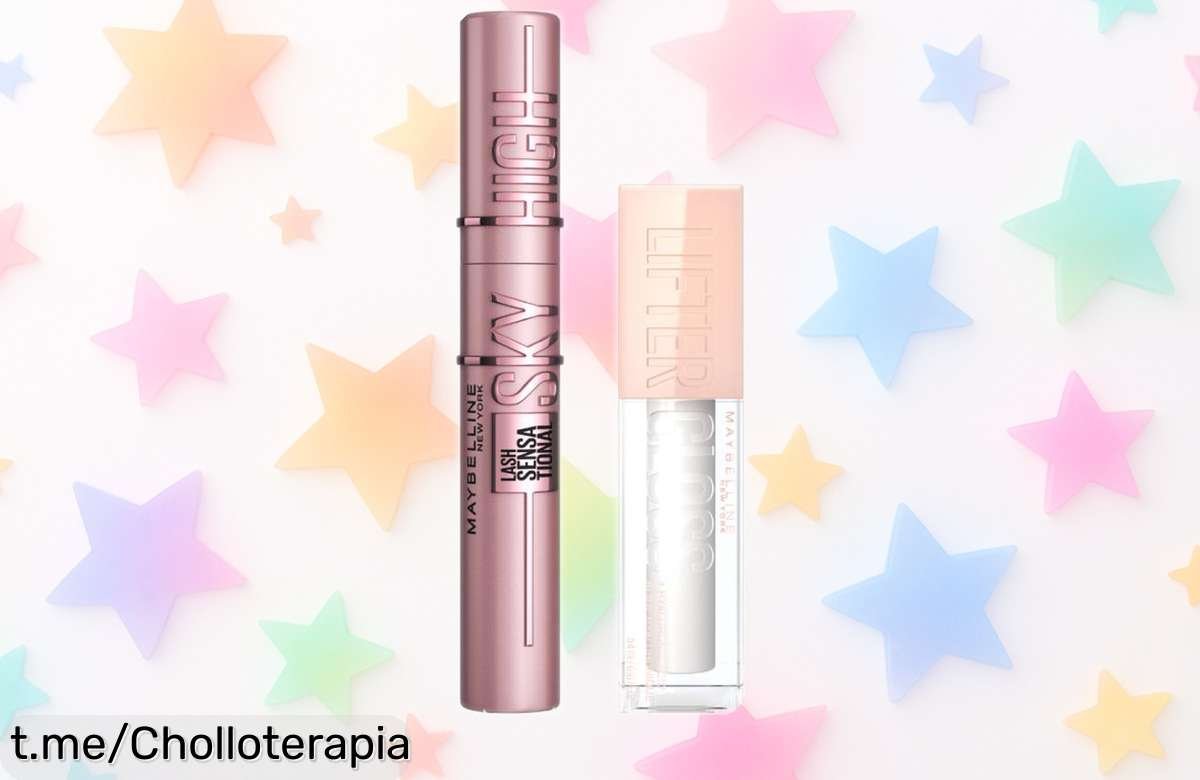 Kit maquillaje Maybelline New York con máscara Sky High y labial Lifter Gloss a precio rebajado, ¡no dejes pasar este super chollo para brillar en cualquier ocasión!