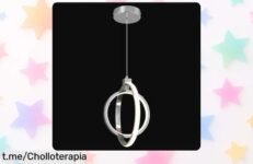 Lámpara colgante LED ZYBWL con diseño único que iluminará tu hogar a precio rebajado, ¡no dejes pasar esta oportunidad mágica antes de que se agoten!