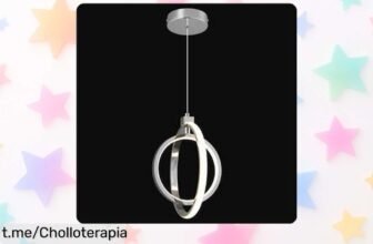 Lámpara colgante LED ZYBWL con diseño único que iluminará tu hogar a precio rebajado, ¡no dejes pasar esta oportunidad mágica antes de que se agoten!