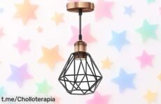 Lámpara colgante vintage Retra en bronce, diseño industrial que enamora ¡Aprovecha este super chollo y transforma tu rincón con estilo antes de que se acabe!