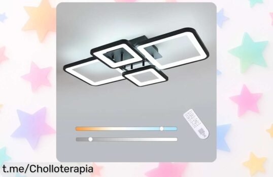 Lámpara de techo LED regulable con mando a distancia: transforma tu hogar al mejor precio y dale ese toque moderno que tanto deseabas, ¡date prisa antes de que se acaben!