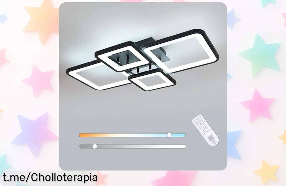 Lámpara de techo LED regulable con mando a distancia: transforma tu hogar al mejor precio y dale ese toque moderno que tanto deseabas, ¡date prisa antes de que se acaben!