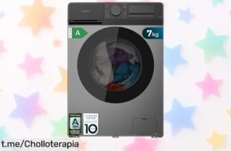 Lavadora Cecotec Bolero DressCode 7Kg, súper silenciosa y con vapor a precio rebajado que vuela. Haz tu colada un placer, ¡no te lo pierdas!