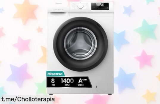 Lavadora Hisense WF1Q8041BW2: limpieza profunda, tecnología inteligente y precio rebajado brutal. ¡Disfruta de ropa fresca hoy mismo!