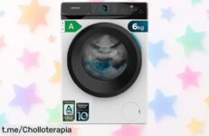 Lavadora carga frontal Cecotec Bolero DressCode 6Kg, motor inverter y vapor para manchas difíciles: ¡no te pierdas esta oferta rebajada que se va volando!
