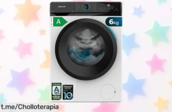 Lavadora carga frontal Cecotec Bolero DressCode 6Kg, motor inverter y vapor para manchas difíciles: ¡no te pierdas esta oferta rebajada que se va volando!