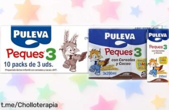 Leche de crecimiento Puleva Peques 3 Cereales y Cacao, precio rebajado solo por tiempo limitado para que tu peque crezca fuerte como un campeón, ¡aprovéchalo ya!