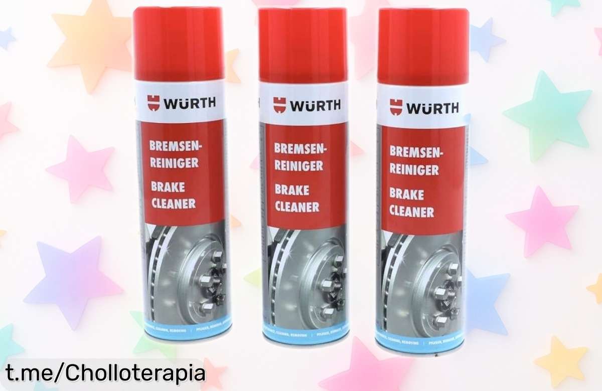 Limpiador de frenos Würth 500ml a precio muy bajo, deja tus discos como nuevos ¡No te quedes sin el tuyo, esta oferta limitada vuela!