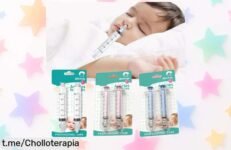 Limpiador de nariz de bebé 2 piezas con arandela y jeringa 10ML, ¡super oferta para darle a tu pequeño la suavidad que necesita antes de que se acabe!