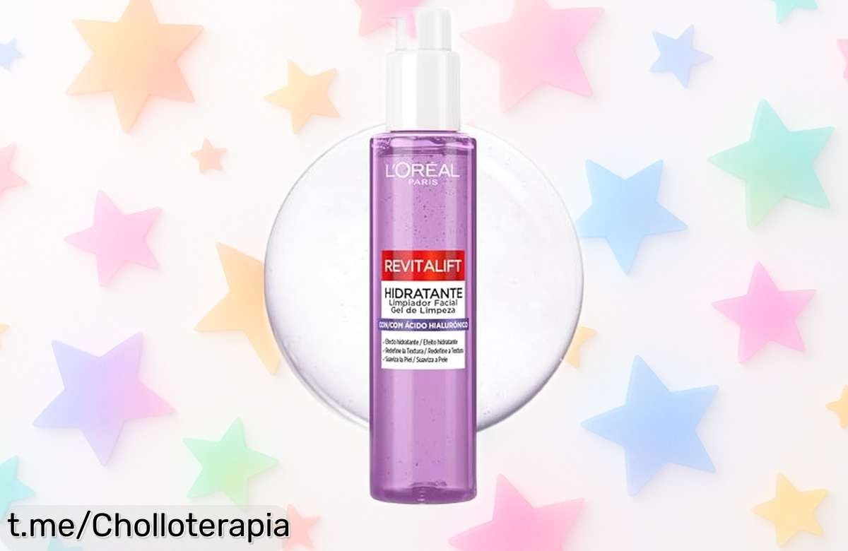 Limpiador facial hidratante L’Oréal Paris, ¡rebajado para que luzcas una piel suave y radiante! Aprovecha este ofertón que tu belleza merece, no te lo pierdas ya.