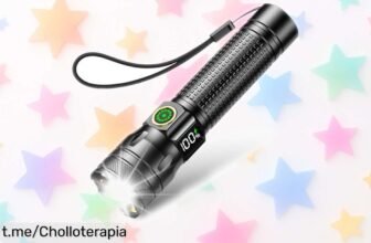 Linterna LED recargable Azyvum brillante y resistente a la lluvia, ahora con precio rebajado ¡No te quedes en la oscuridad, hazte con ella antes de que se agote!