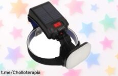 Linterna frontal solar dsheng: ilumina tu camino con 1200 lúmenes y carga ilimitada por sol o USB, ¡super chollo que no querrás dejar pasar!