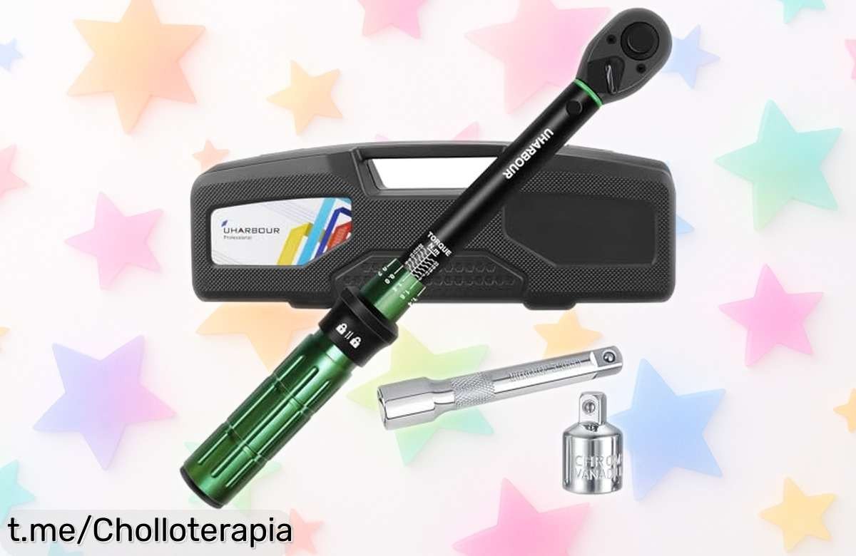 Llave dinamométrica Uharbour: precisión y resistencia al mejor precio, últimas unidades para tus reparaciones. ¡No te quedes sin la tuya y asegura el éxito en cada ajuste!