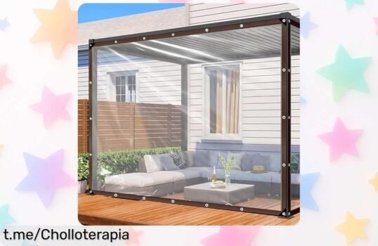 Lona transparente impermeable de 1x4 m, súper resistente a cualquier clima y polvo con descuento brutal, ¡no te quedes sin la tuya y cuida tu jardín ya!