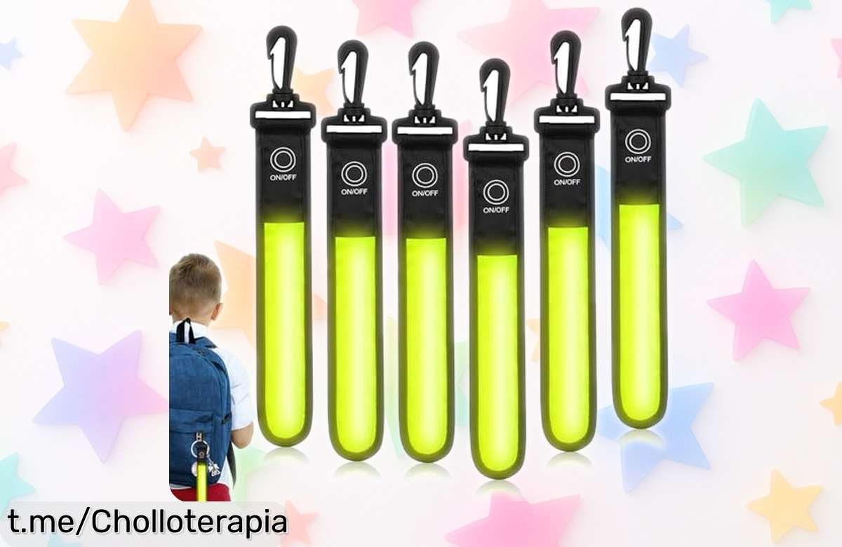 Luz LED escolar reflectante con 3 modos: ¡descuentazo para proteger a los peques en la oscuridad! No dejes pasar este super chollo que se agota rápido.
