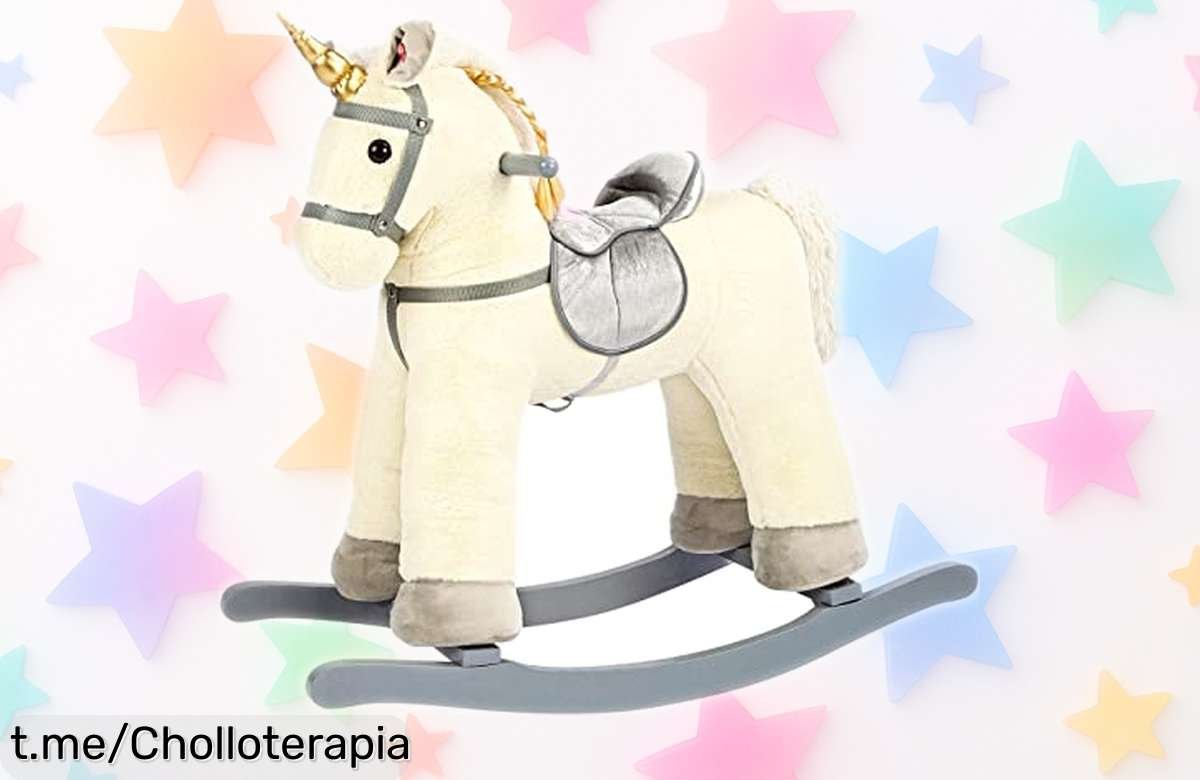 Magico unicornio balancín Bino 82550 con sonidos a un precio loco, diversión y equilibrio para peques; no dejes pasar esta oferta limitada y regala sonrisas ahora mismo