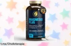 Magnesio Plus con vitamina B y C, mezcla potente para tu energía a precio loco. ¡Aprovecha este super chollo y transforma tu descanso antes de que se agote!