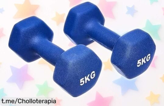 Mancuernas Amazon Basics de neopreno, ¡precios rebajados para ponerte fuerte ya! Dale caña a tu entrenamiento y no dejes pasar esta oportunidad única.