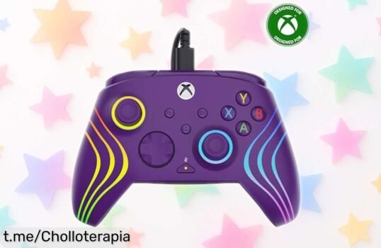 Mando morado Turtle Beach Afterglow Wave con RGB personalizable a precio rebajado: ¡aprovecha este super chollo y potencia tu juego al máximo antes de que se agote!