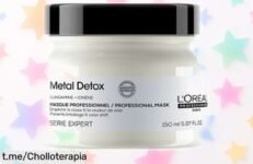 Mascarilla capilar Metal Detox de L'OREAL PROFESSIONNEL a precio rebajado, repara tu cabello y brilla como nunca. ¡No te quedes sin ella y presume de un pelo espectacular ya!