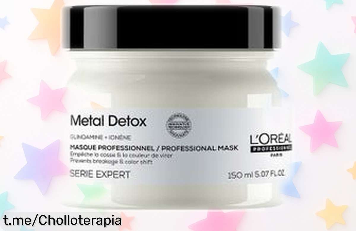 Mascarilla capilar Metal Detox de L’OREAL PROFESSIONNEL a precio rebajado, repara tu cabello y brilla como nunca. ¡No te quedes sin ella y presume de un pelo espectacular ya!