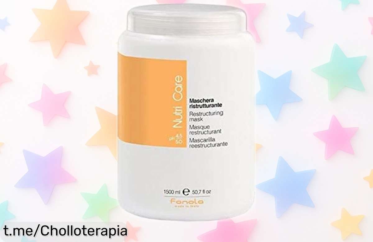 Mascarilla nutritiva Fanola Nutri Care 1500 ml con caída de precio brutal: dale a tu cabello el brillo que se merece y disfruta luciéndolo todos los días, ¡aprovéchalo ya!