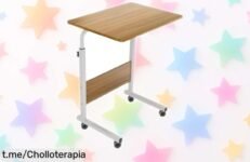 Mesa portátil Smallrun con ruedas a precio loco: ¡la forma más fácil y divertida de trabajar o estudiar! No te quedes sin el tuyo, la oferta vuela.