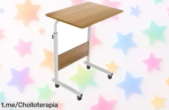 Mesa portátil Smallrun con ruedas a precio loco: ¡la forma más fácil y divertida de trabajar o estudiar! No te quedes sin el tuyo, la oferta vuela.