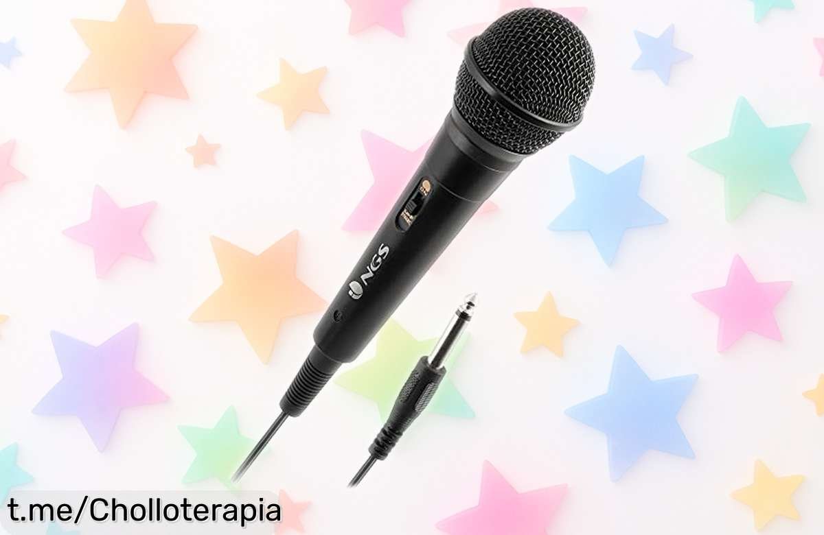 Micrófono vocal NGS Singer Fire, sonido profesional a precio rebajado: ¡Haz vibrar tu voz y siente la emoción de brillar en el escenario antes de que se acabe esta oferta!