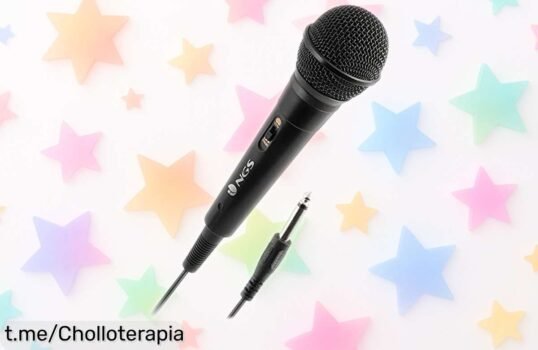 Micrófono vocal dinámico NGS Singer Fire rebajado a precio loco, calidad pro para que tu voz brille ¡No dejes escapar esta oportunidad y llénate de melodías ya!