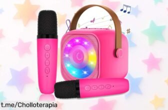 Micrófonos inalámbricos MicQutr para karaoke en dúo con luces y efectos, llévalos a casa ¡y convierte tus fiestas en el mejor espectáculo!